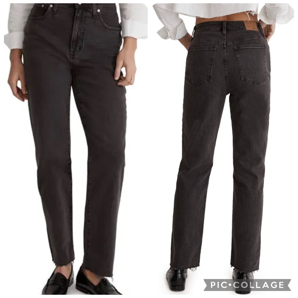 Madewell Charcoal Gray Denim‎ Pants